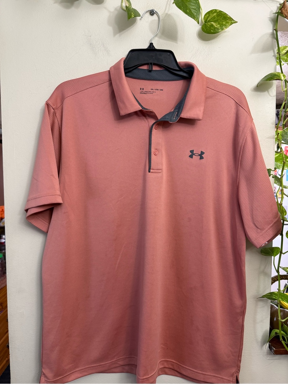 Jordan Men's Polo Shirt - Dusty Rose with Gray Trim